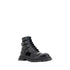 Alexander McQueen Black Rubber Lace-Up Boots